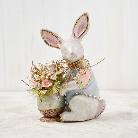 Marcarone Capiz Handcrafted Bunny Premium Centerpiece Easter and Spring - HOLIDAY TREE