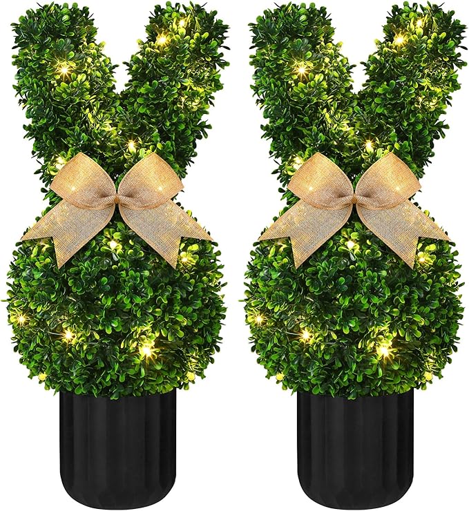 ✨BUY 1 GET 1 FREE🐰Easter Hot Sale💥Artificial Bunny-Shaped Topiary Tree 35''