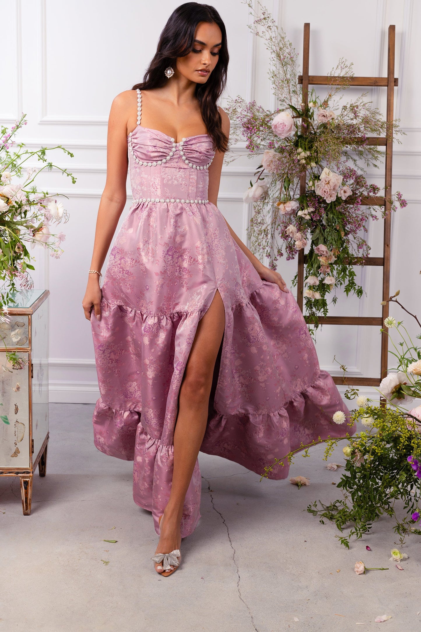 The Lucetta Dress in Orchid Haze Windsor