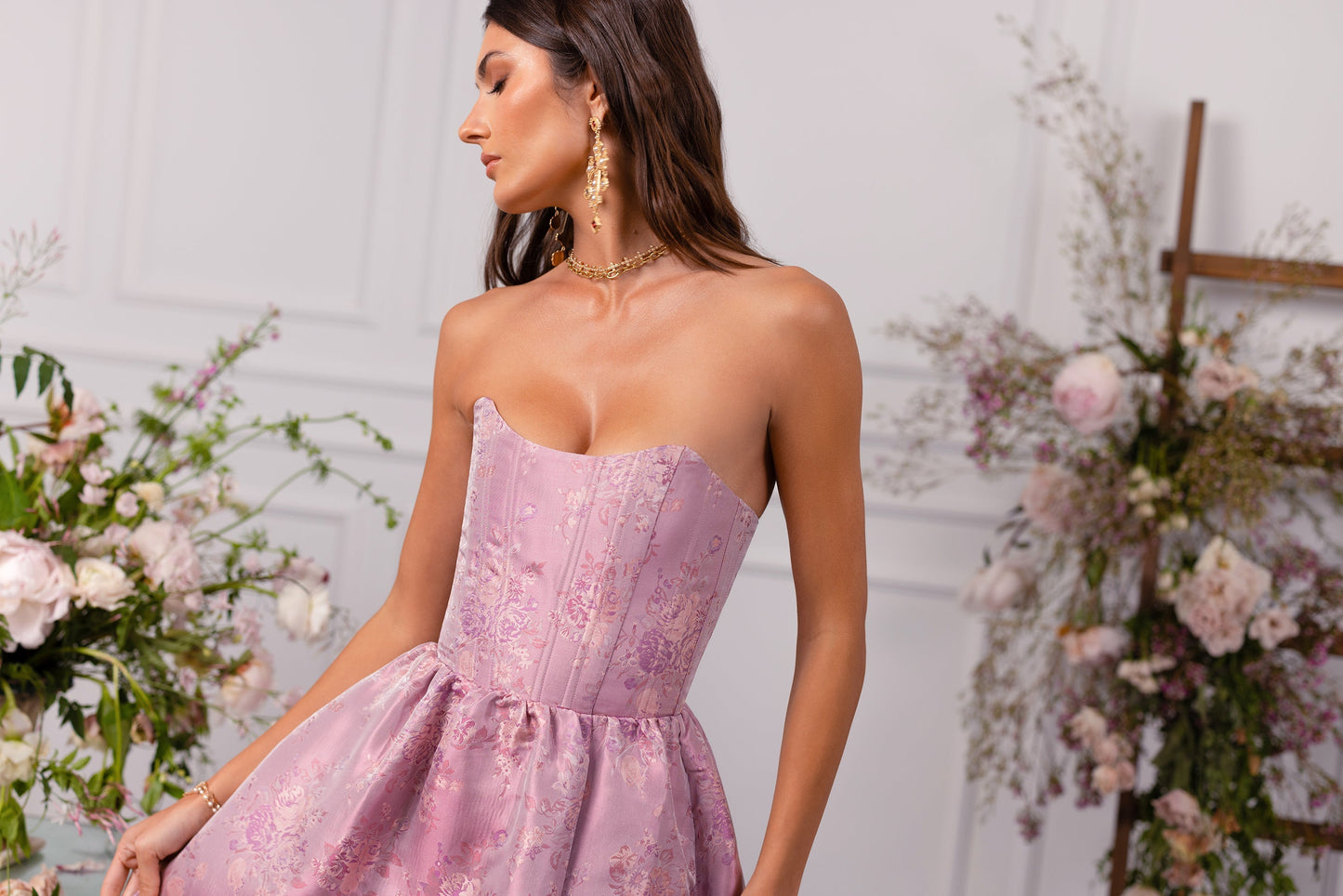 The Charlotte Dress in Orchid Haze Windsor