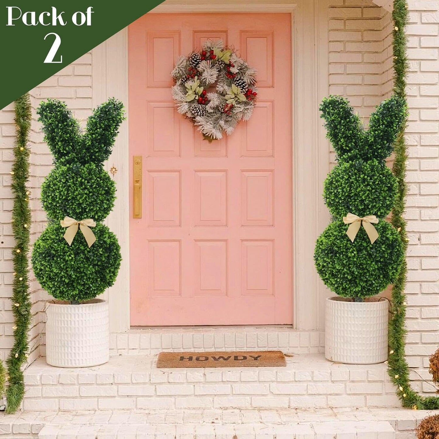 ✨BUY 1 GET 1 FREE🐰Easter Hot Sale💥Artificial Bunny-Shaped Topiary Tree 35''