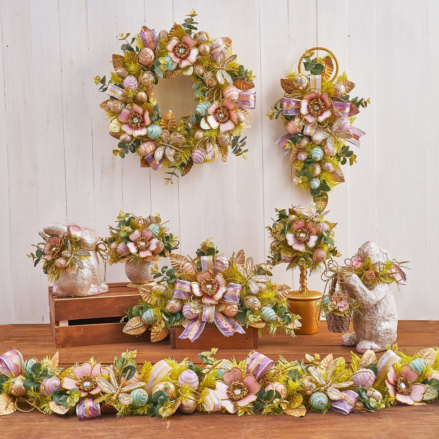 5' Easter Premium Garland Handcrafted - HOLIDAY TREE