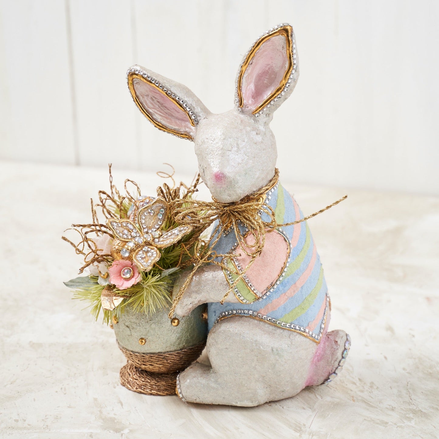 Marcarone Capiz Handcrafted Bunny Premium Centerpiece Easter and Spring - HOLIDAY TREE