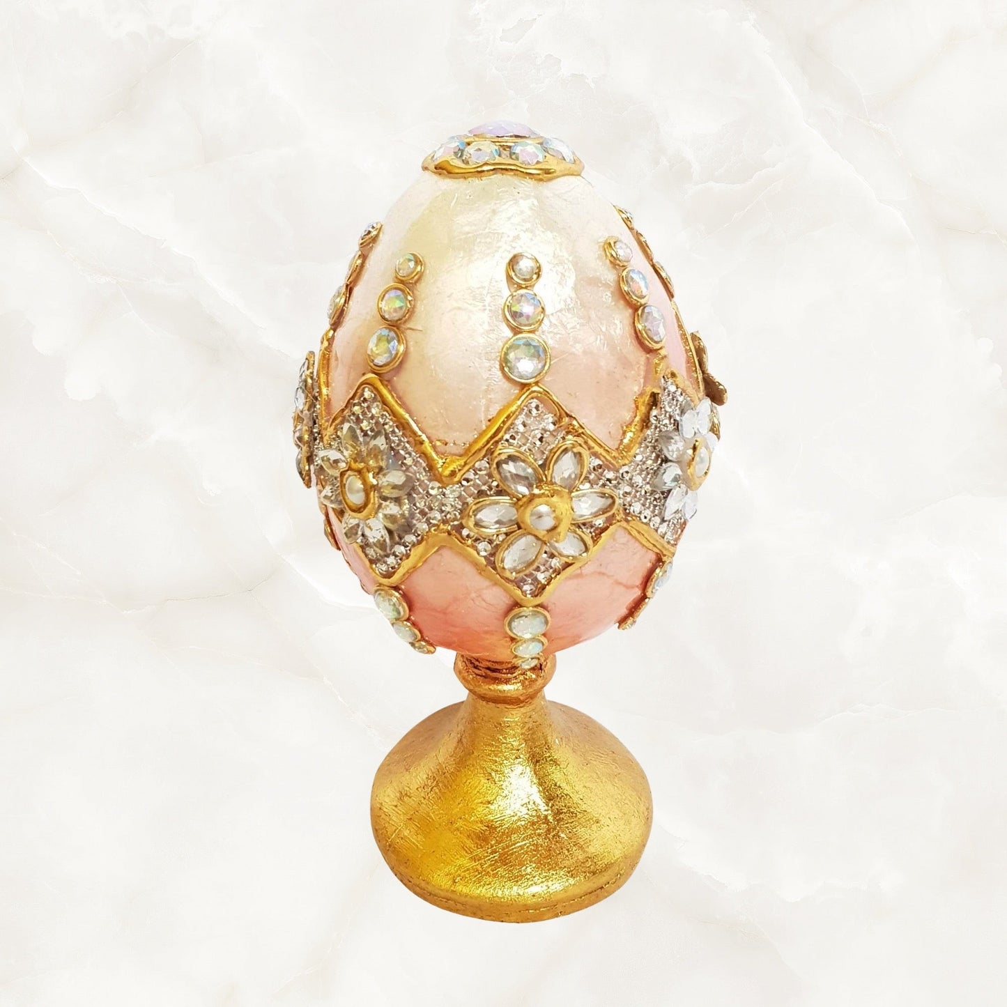 Capiz Jeweled Egg Stand for Easter - HOLIDAY TREE