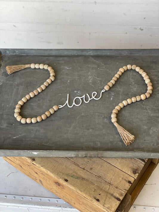 Bead Garland - LOVE