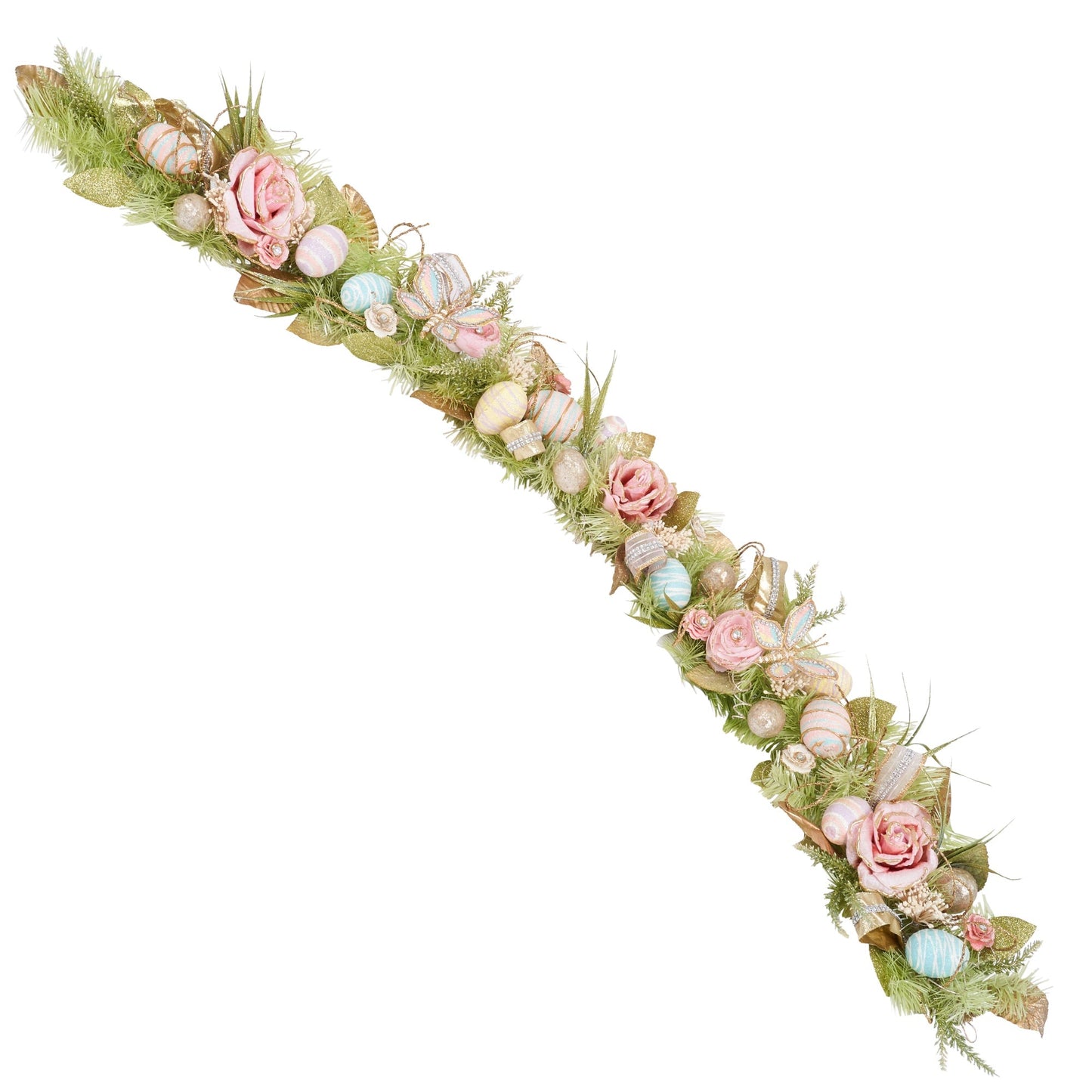 Pastel Floral Premium Garland for Spring and Easter (5 feet) - HOLIDAY TREE