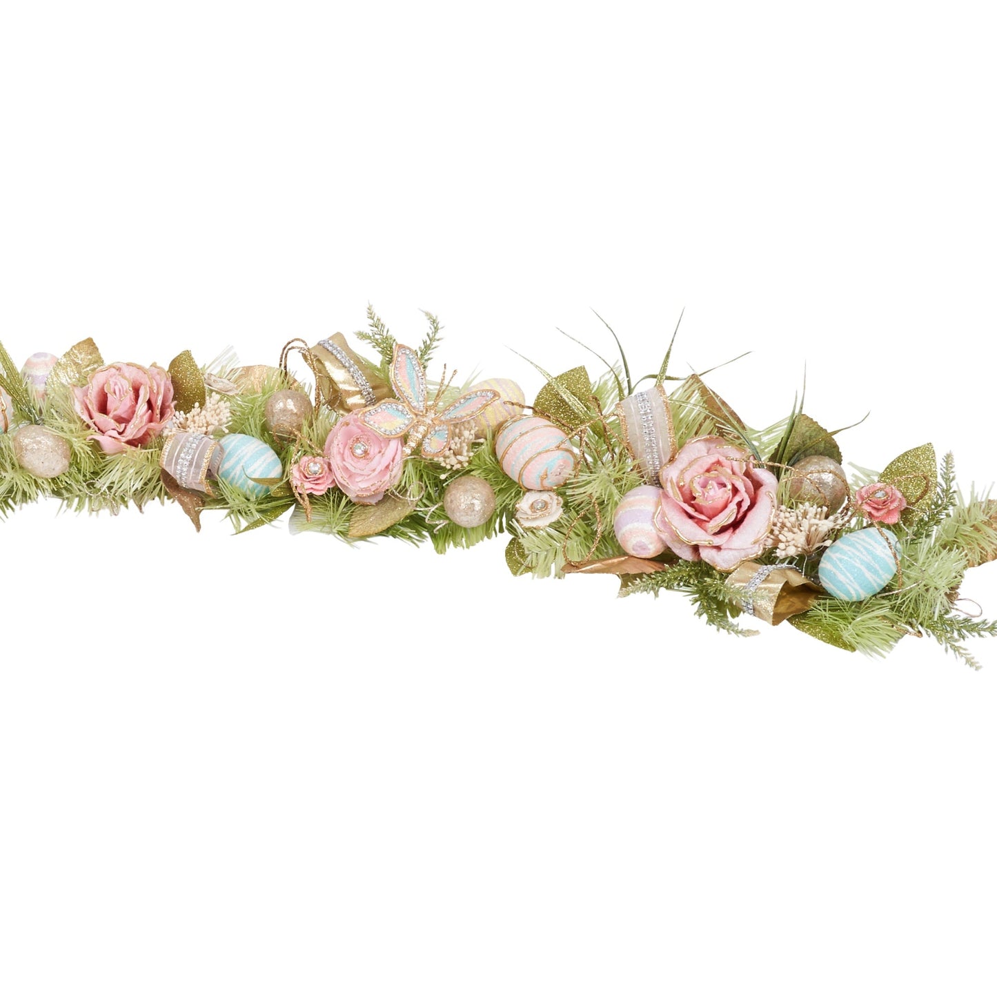 Pastel Floral Premium Garland for Spring and Easter (5 feet) - HOLIDAY TREE