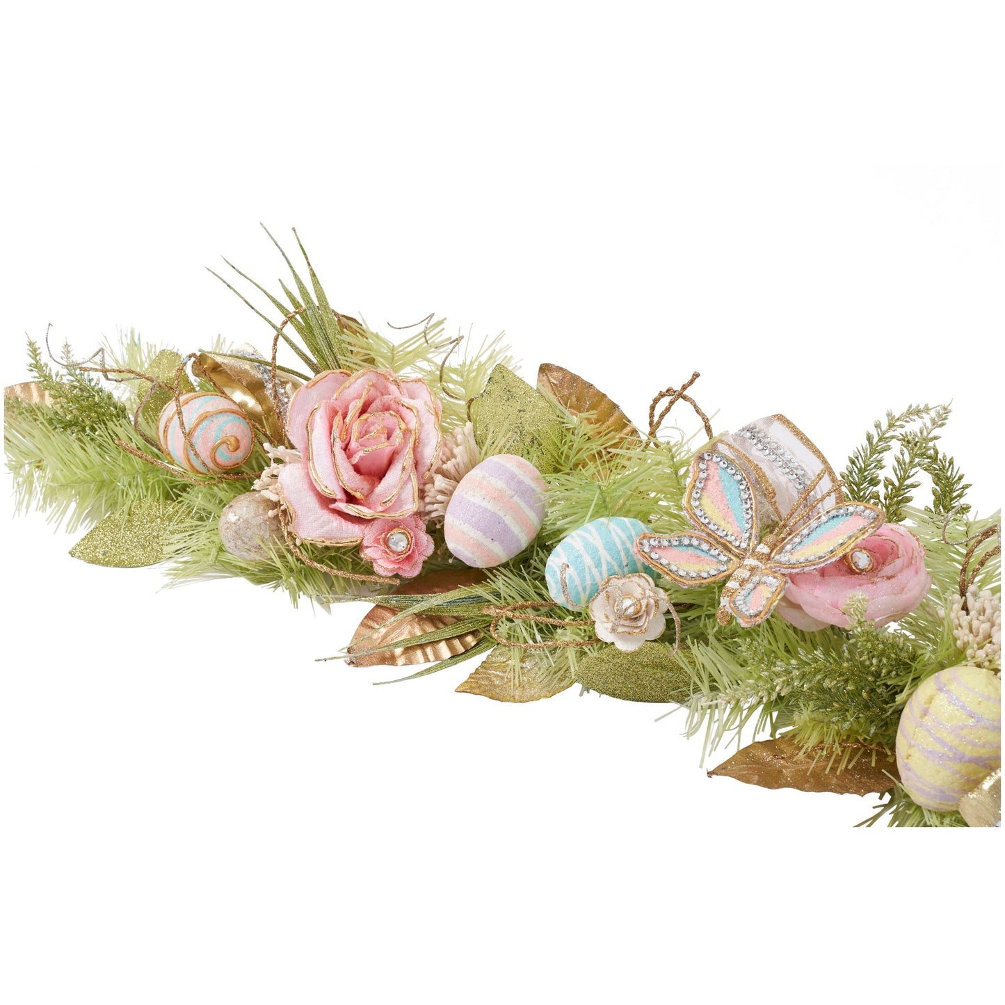 Pastel Floral Premium Garland for Spring and Easter (5 feet) - HOLIDAY TREE