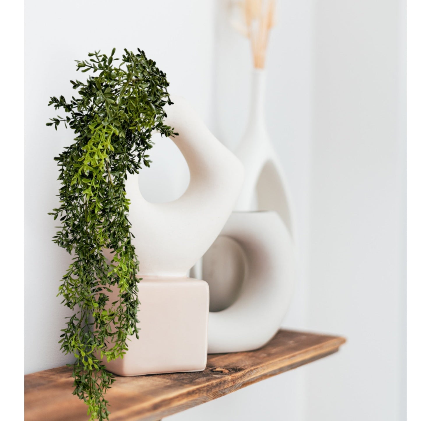 Faux Boxwood Hanging Bush