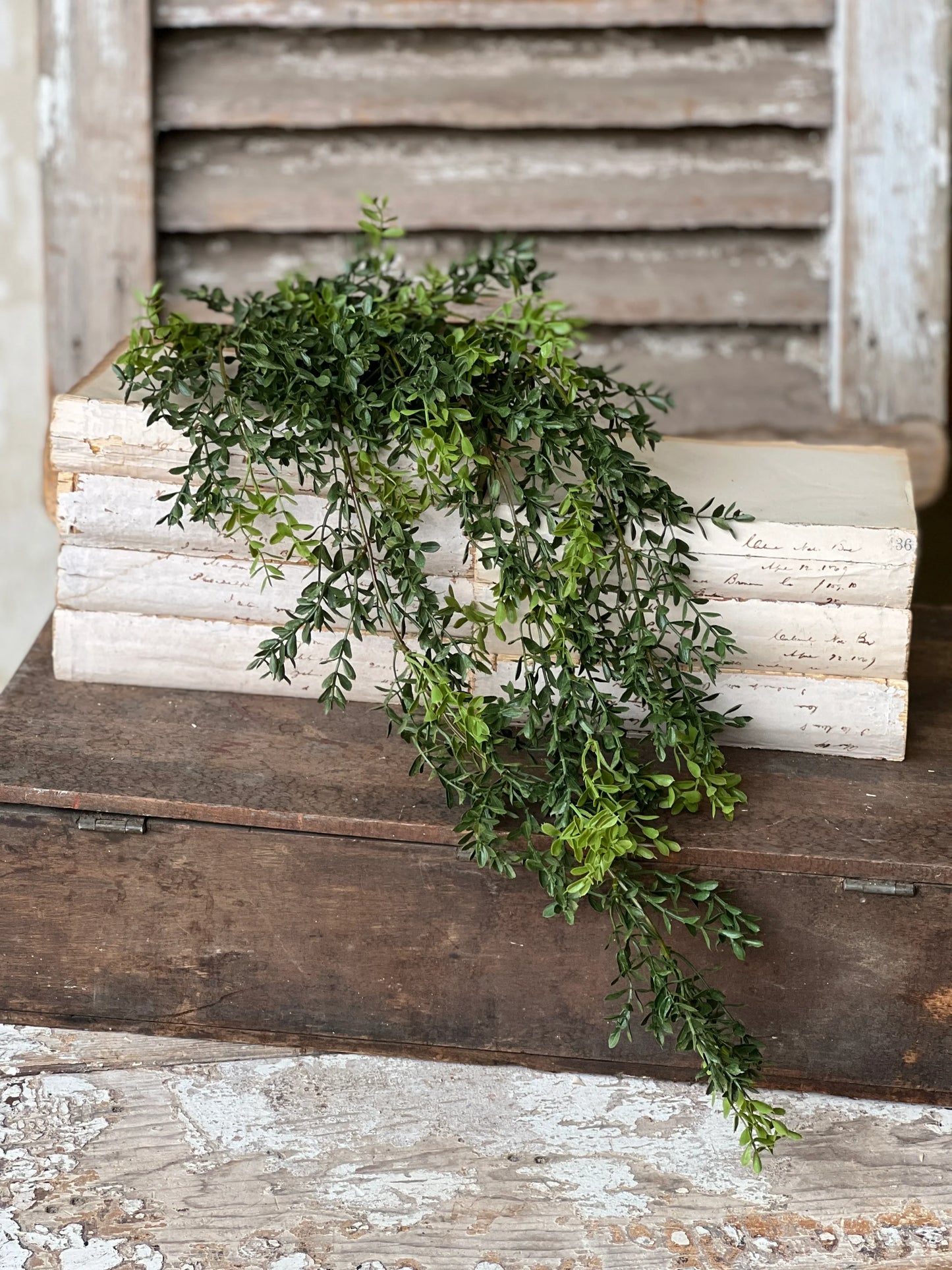 Faux Boxwood Hanging Bush