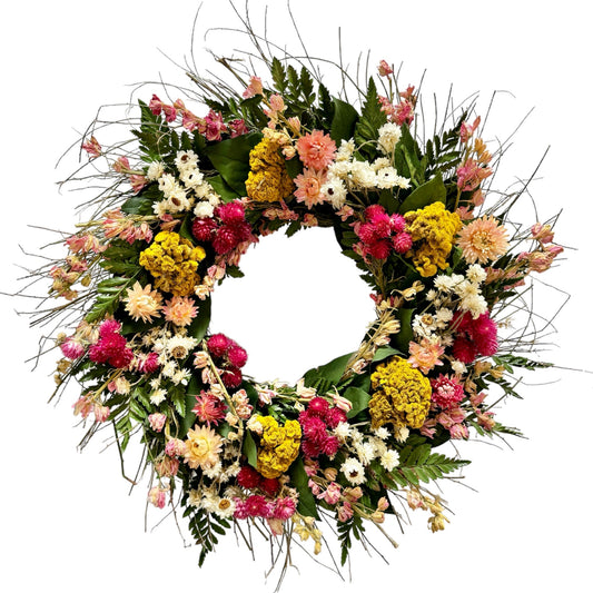 18" Bontanical Bliss Wreath - Dried Flower Wreath