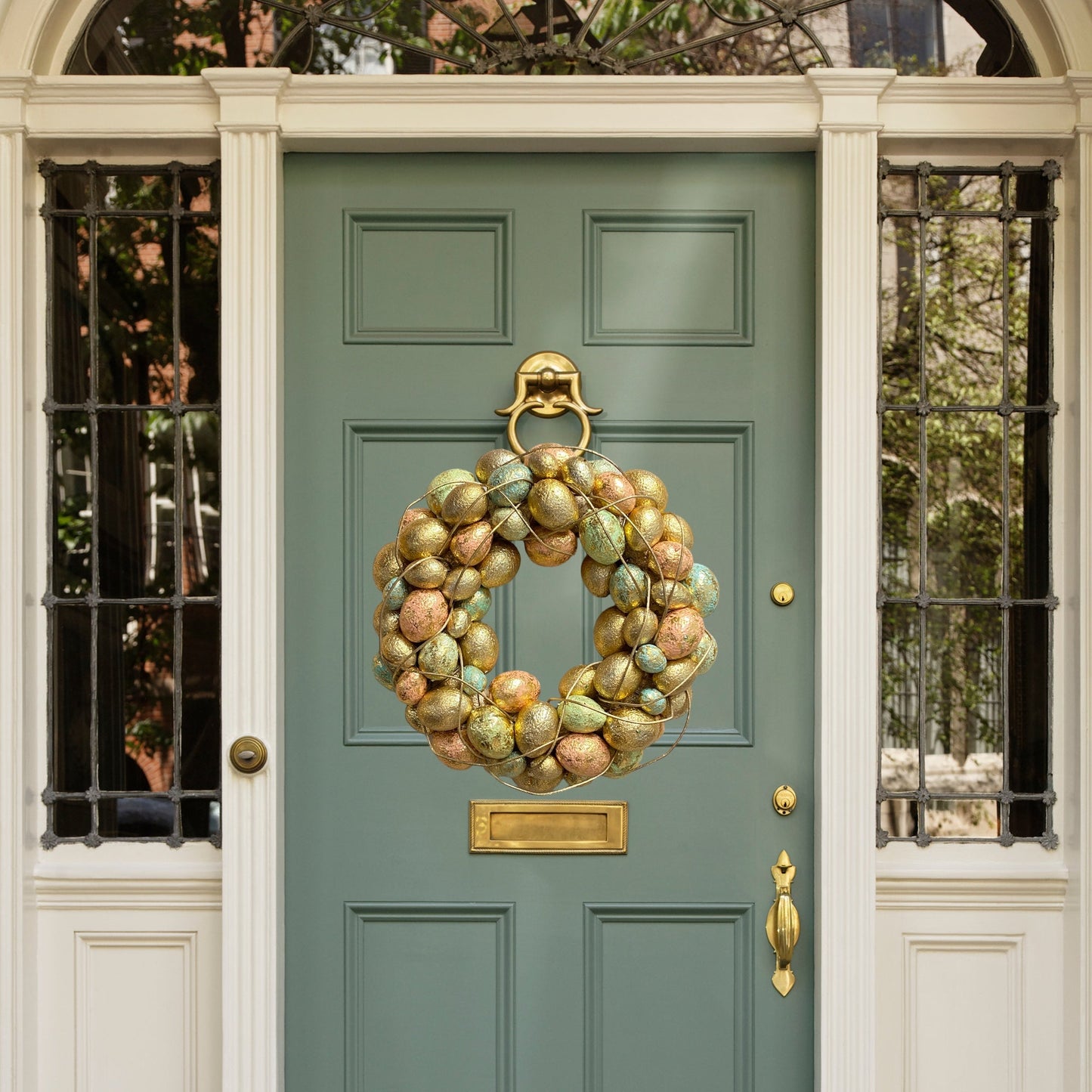 21" Easter Egg Shimmer Wreath