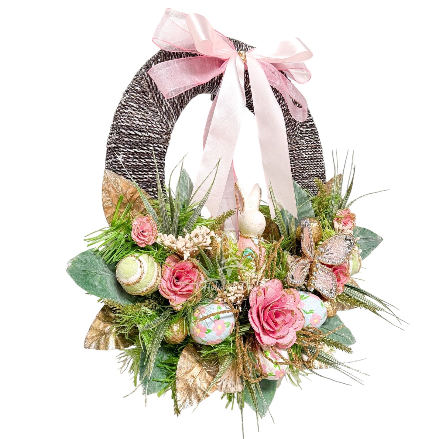 Easter Joy Oval Wreath