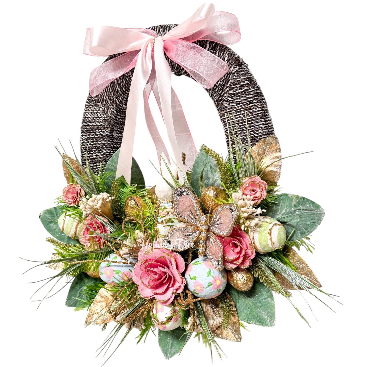 Easter Joy Oval Wreath