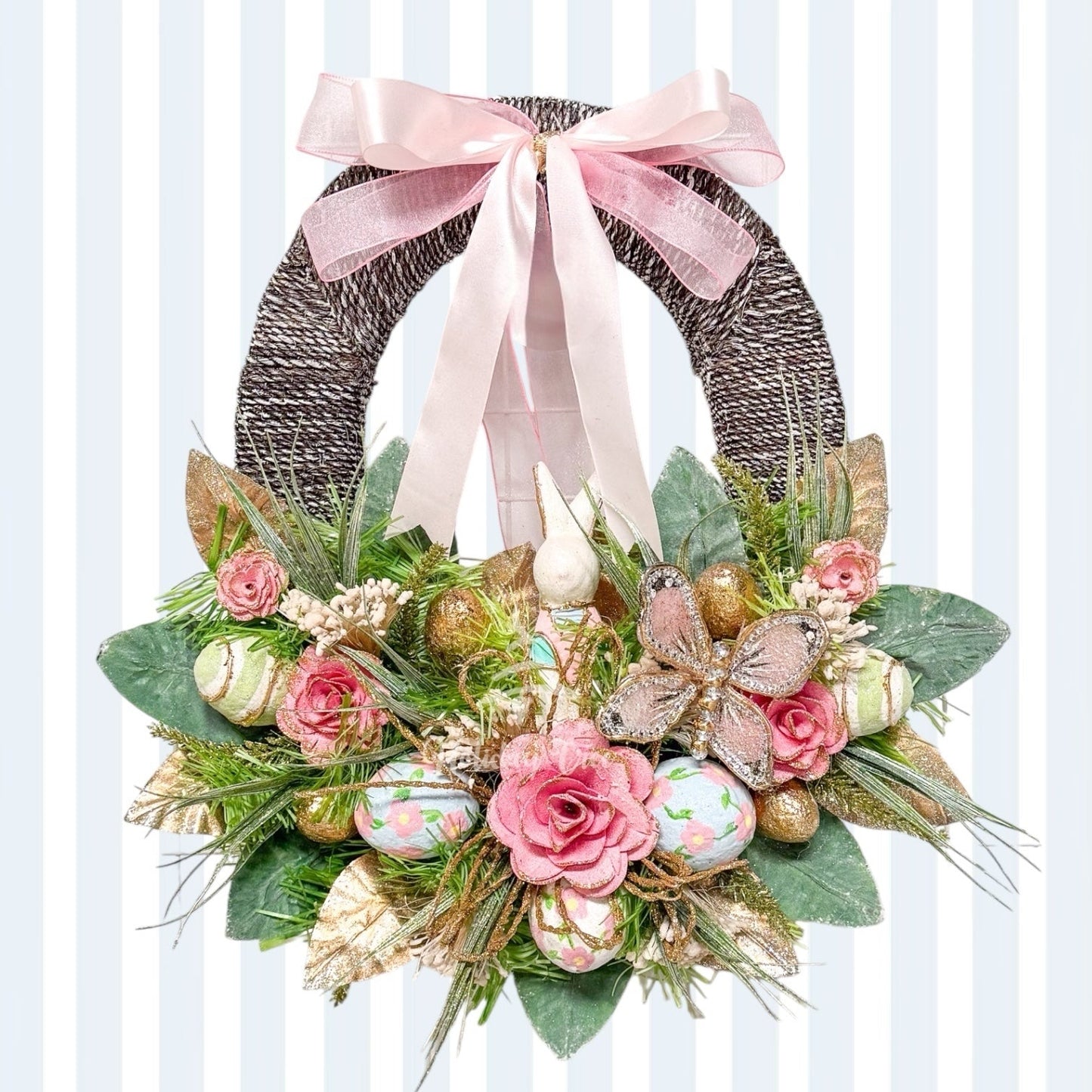 Easter Joy Oval Wreath