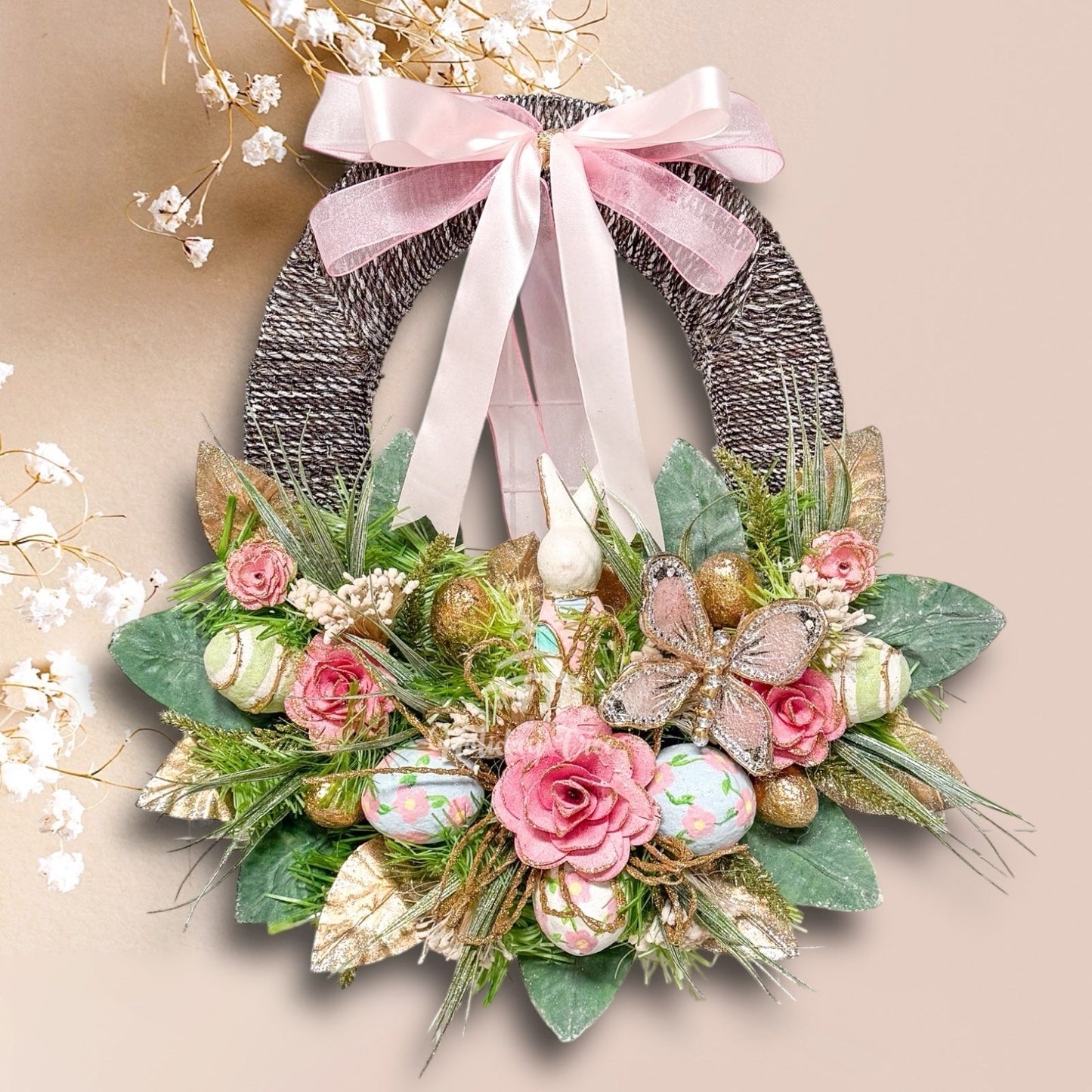 Easter Joy Oval Wreath