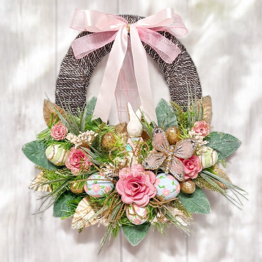 Easter Joy Oval Wreath