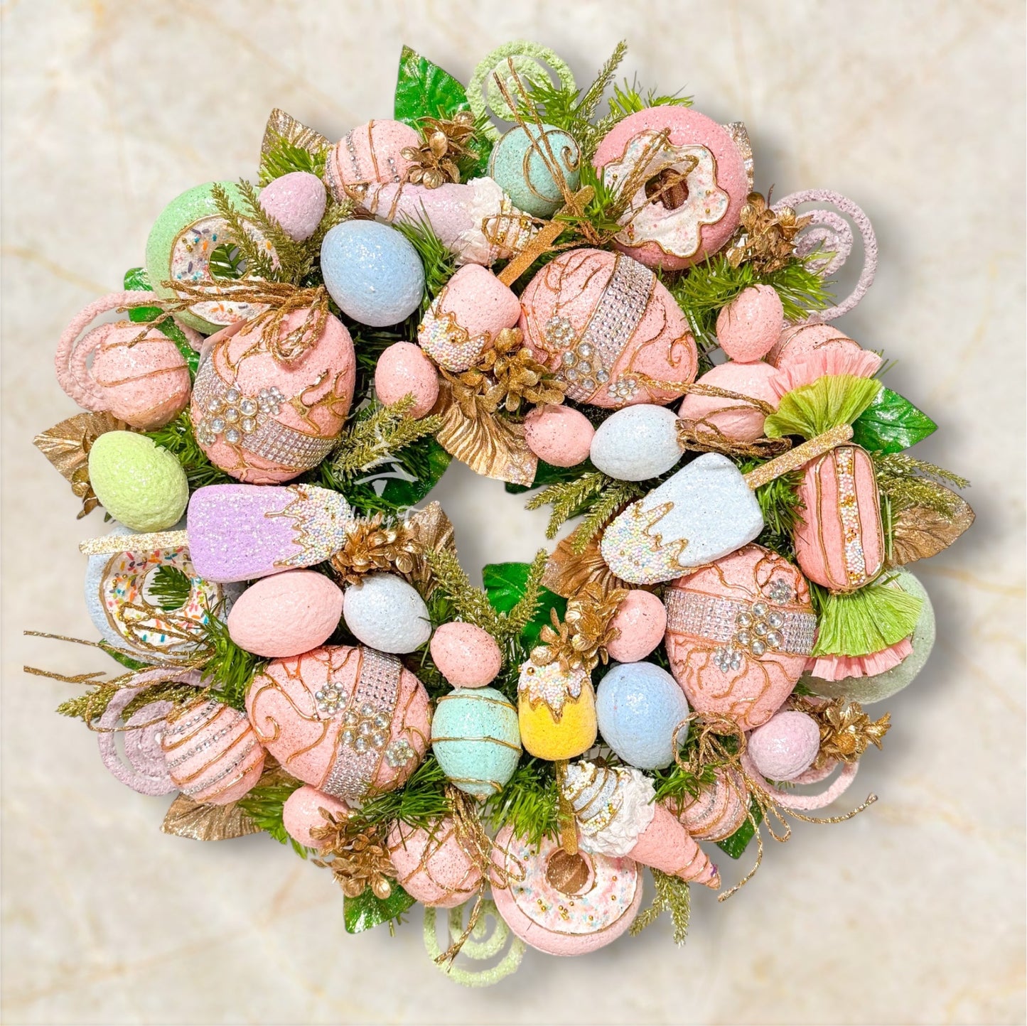 Easter Pastel Sweet Wreath