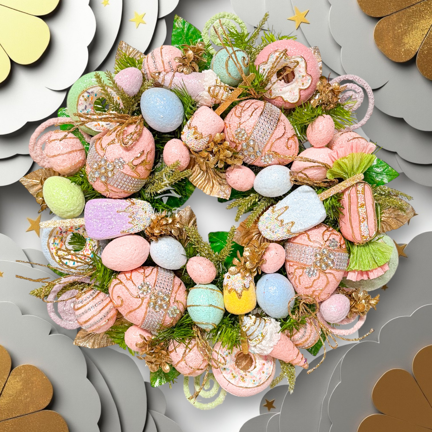 Easter Pastel Sweet Wreath