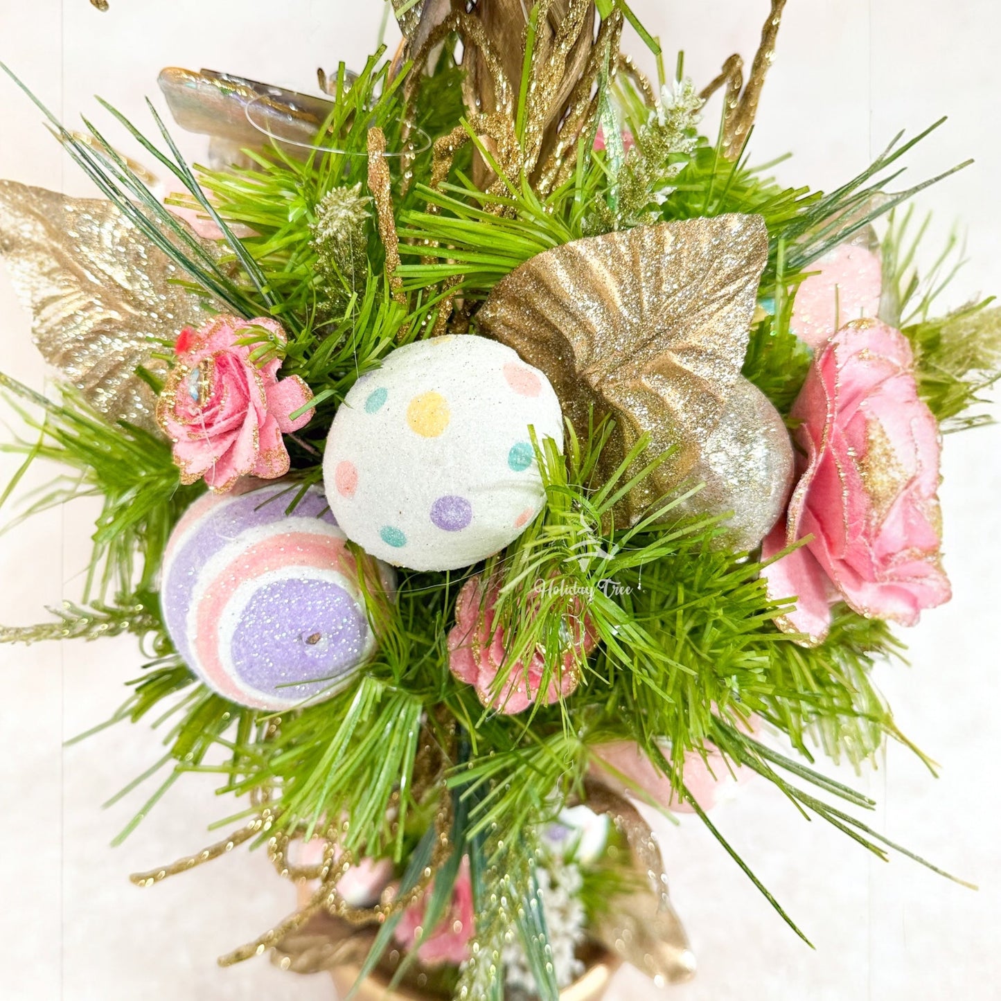 Easter Floral Double Topiary 26"