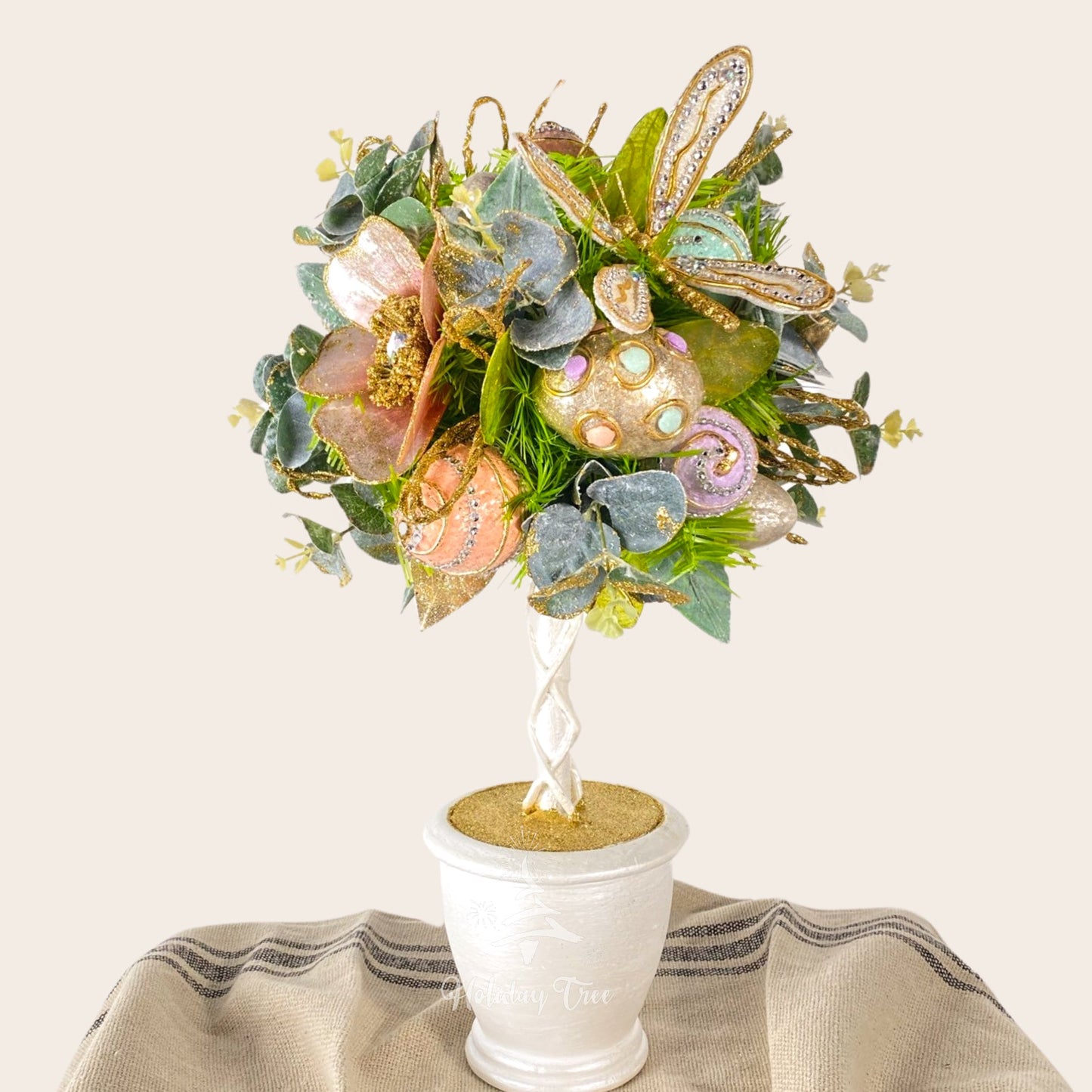 Easter Elegant Handcrafted Topiary Centerpiece - HOLIDAY TREE