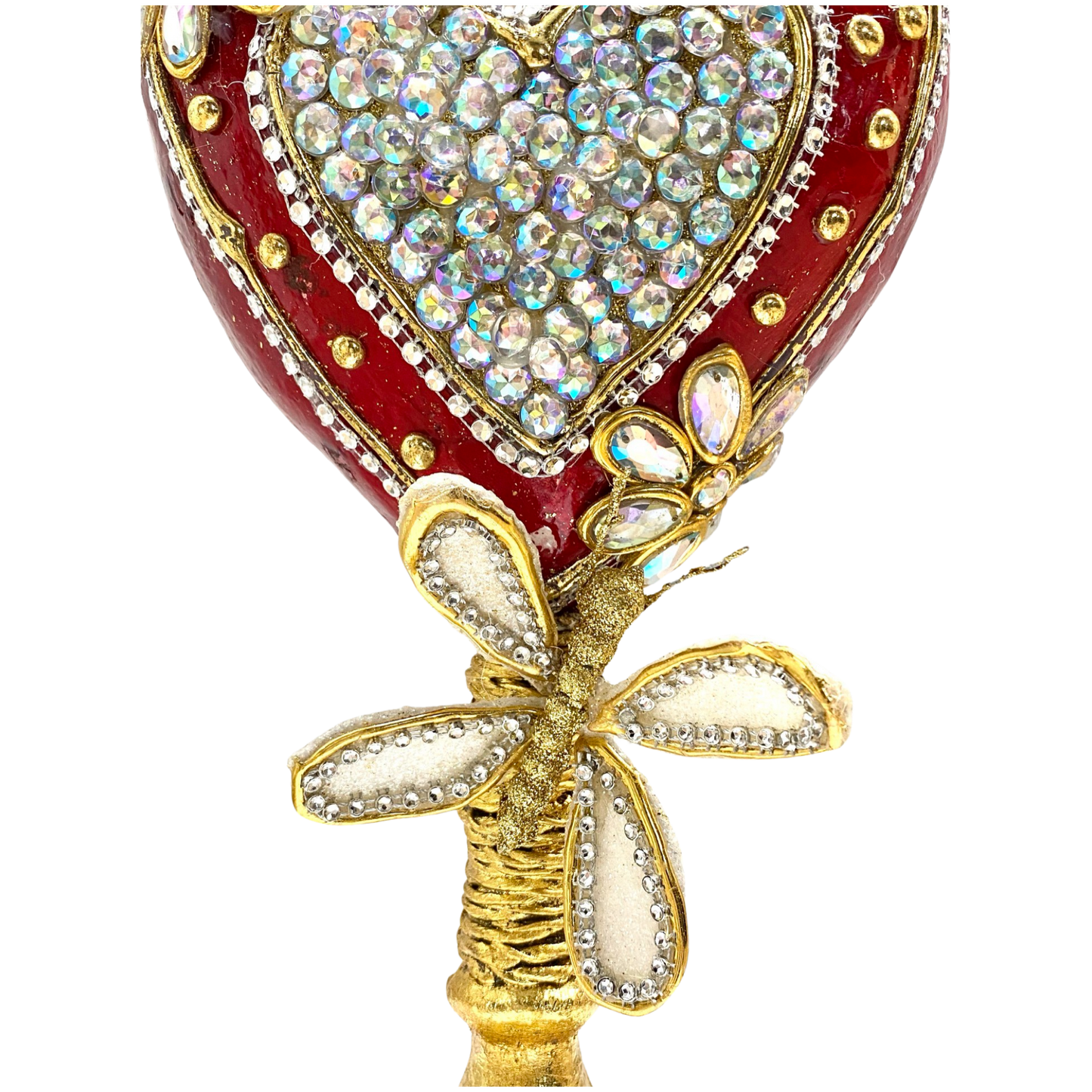 Jeweled Hearts Laminated Capiz Décor for  Valentine's Day and Wedding Decor