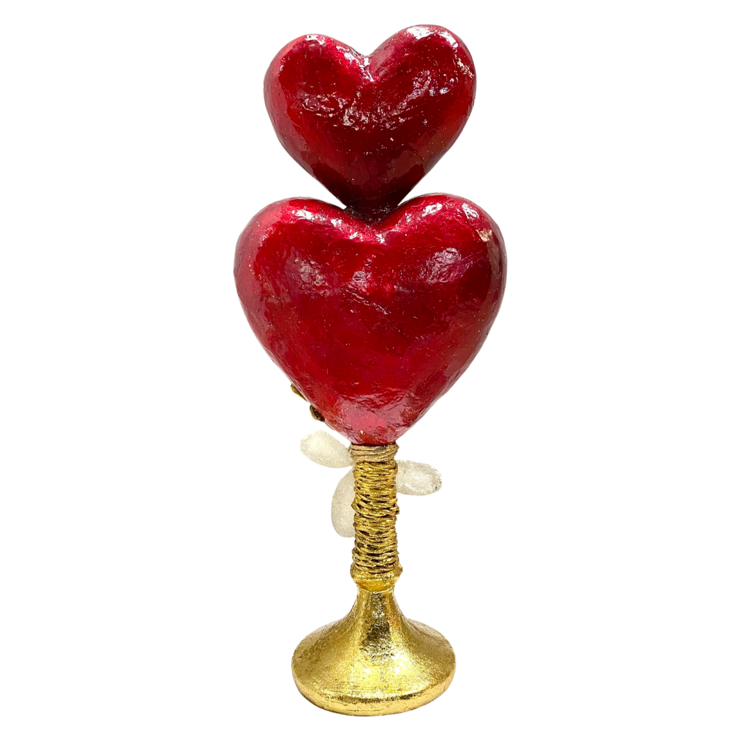 Jeweled Hearts Laminated Capiz Décor for  Valentine's Day and Wedding Decor