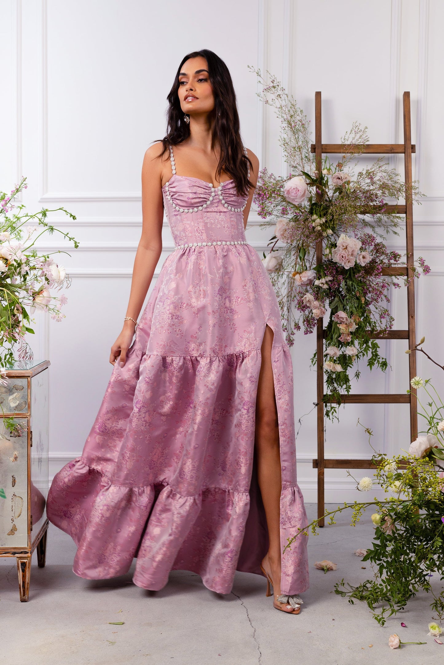 The Lucetta Dress in Orchid Haze Windsor